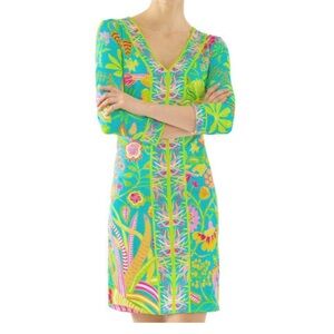 Gretchen Scott Jersey Bordertown Dress Hummingbird Heaven